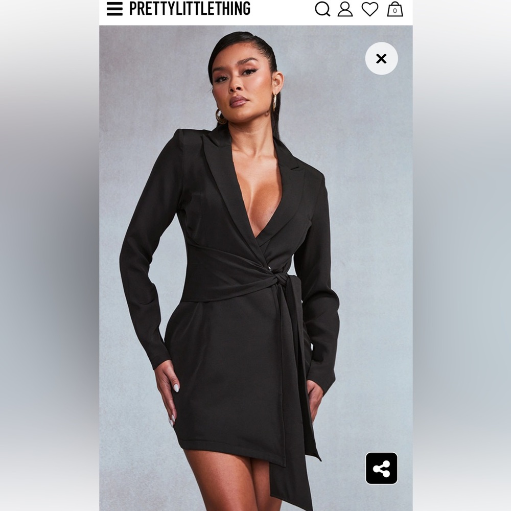 PrettyLittleThing SZ 6 blazer dress NWT